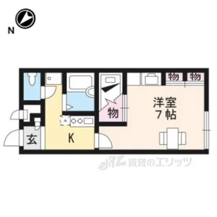レオパレスコートダジュール【2階】の間取り
