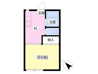 アピアハイツ【1階】の間取り