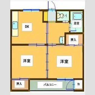 マスダアパート【1階】の間取り