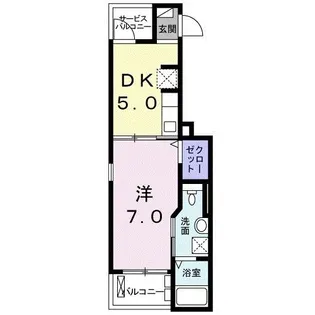 花音又穂【1階】の間取り