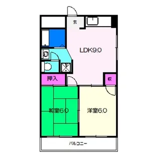クレセントカシダII【3階】の間取り