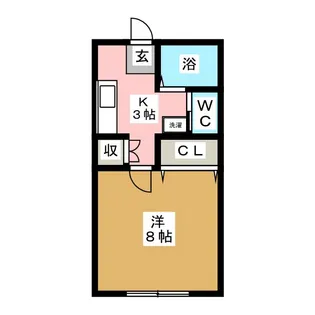 コーポけやき【1階】の間取り