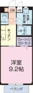 コーポシーダーローズ【1階】の間取り