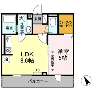 ラ・メゾン・ド・セヴ【2階】の間取り