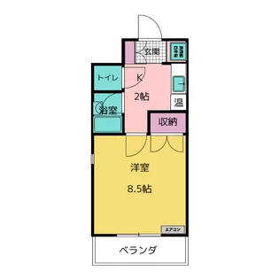 アドバンス竹越【6階】の間取り