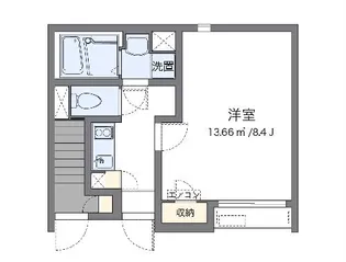 クレイノエクセルハジメII【1階】の間取り