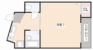 ローズヒル茨木【3階】の間取り