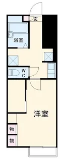 レオパレスレインボードロップス【1階】の間取り