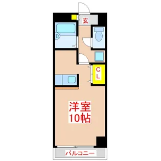 新屋敷山元マンション【3階】の間取り