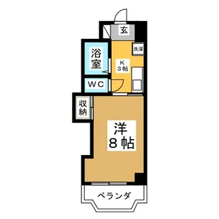 クレール小林【5階】の間取り