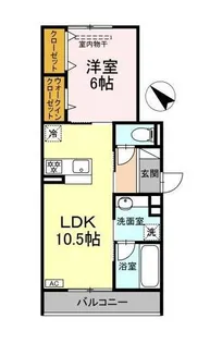 【新築】メゾンルナール【2階】の間取り