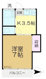清人ハイム【1階】の間取り