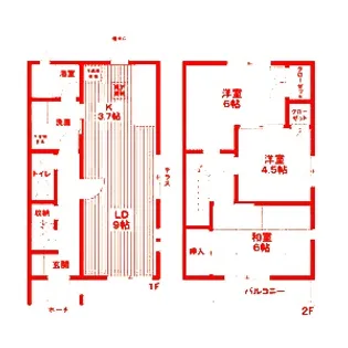 神奈川県藤沢市藤が岡3【一戸建】の間取り