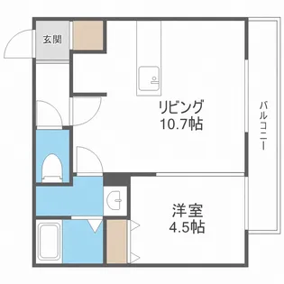 ウエリスアーバン円山北3条【4階】の間取り