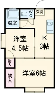 黒澤コーポ【2階】の間取り