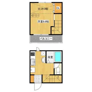 アフェット検見川【2階】の間取り