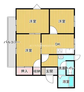 コーポ榊田【1階】の間取り