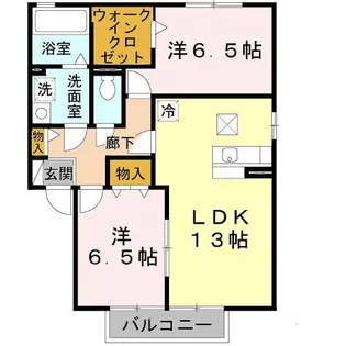 グランシャリオ萱振【1階】の間取り