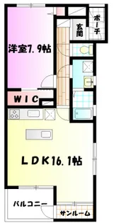 神奈川県藤沢市大庭【マンション】の間取り