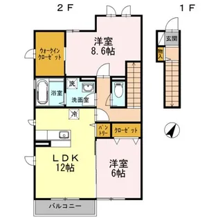 グラン・プレジール【2階】の間取り