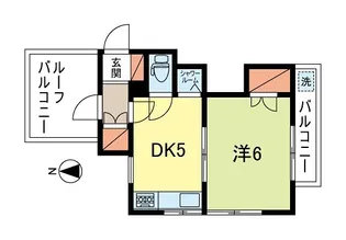 光建ハイム堀ノ内【3階】の間取り