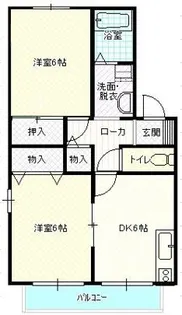 ロイヤルコート II番館【1階】の間取り