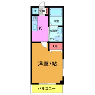 カーサ・スミー【3階】の間取り