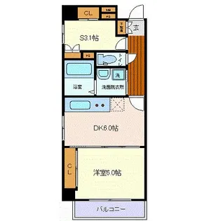 カスタリア一番町EAST【7階】の間取り