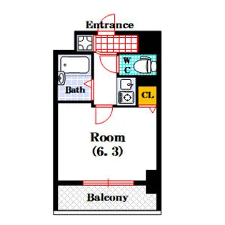 ディナスティ清水谷II【10階】の間取り