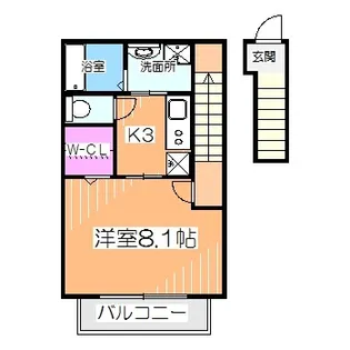 スマイル東三国ヶ丘【2階】の間取り