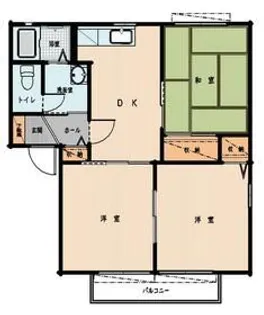 マーベラスハイツA【1階】の間取り