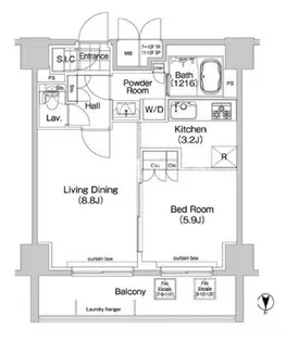 コンフォリア春日富坂【9階】の間取り