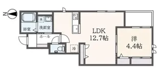 東京都狛江市駒井町2【アパート】の間取り