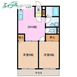 トラストなかむら【1階】の間取り