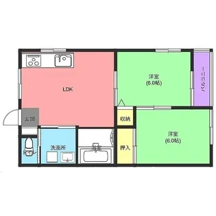 ラークハウス【2階】の間取り