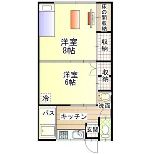 柏谷荘【1階】の間取り