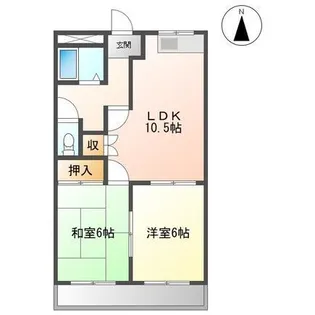 グリーンハイツA棟,B棟【2階】の間取り