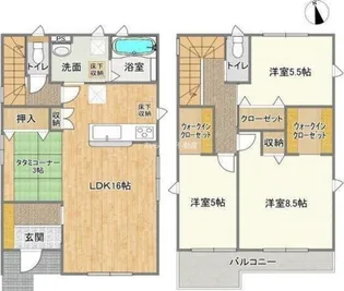 静岡県浜松市中央区曳馬1【一戸建】の間取り