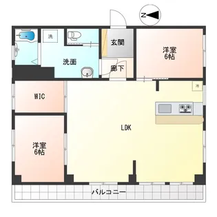 パティオ・モア【6階】の間取り