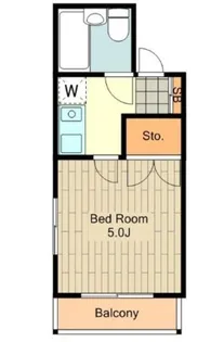 ガーデンスクエア国立【3階】の間取り