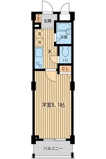 東京都品川区西五反田5【マンション】の間取り