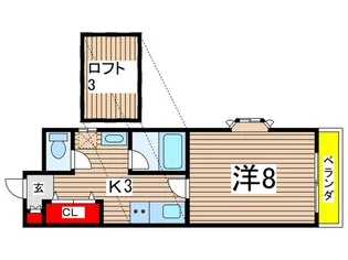 EAST国立【2階】の間取り