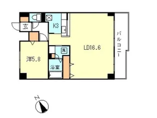 第1寿美家ビル【5階】の間取り