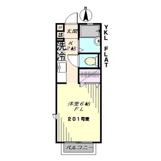 YKL FLAT【2階】の間取り
