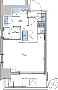 ブラウ戸越銀座スカイ【8階】の間取り