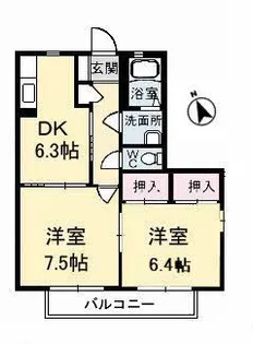 シャーメゾン西平原 B棟【1階】の間取り