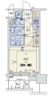 大阪府大阪市中央区和泉町1【マンション】の間取り