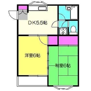 ハイツサクマ【1階】の間取り