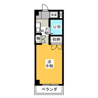 スタジオM【3階】の間取り