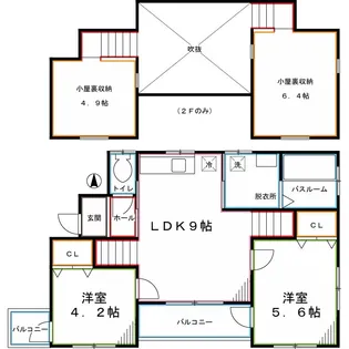 ハピネス【2階】の間取り